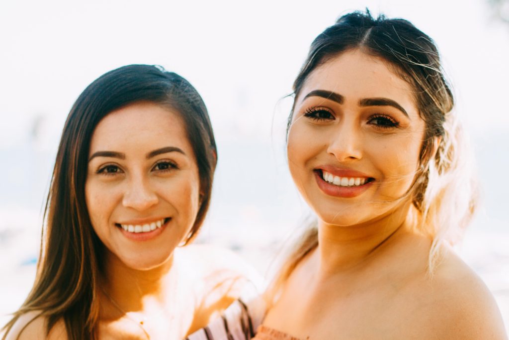 Two Women Smiling